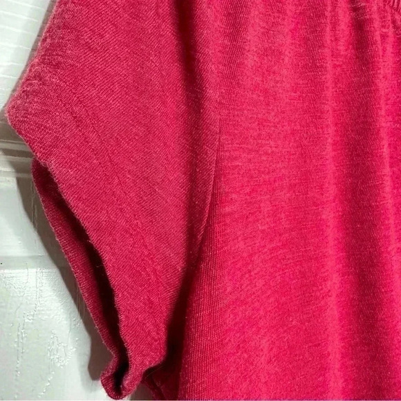Joe Fresh T-Shirt Elastic Boat Neck Flowers Reddish Pink Size  Small - Picture 14 of 16